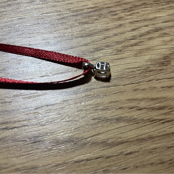 Rose Quartz Angara Sterling Silver Oval Pendant, New - Picture 5 of 6